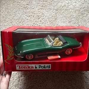 Collectible Tonka (Italy) Green Jaguar E-Type Convertible Toy Car